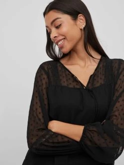 Vila Kanten Blouses Blouse EDEE Dames Zwart 15 Vila Kanten Blouses Blouse EDEE Dames Zwart -Vila b8ad8545b36827f59d42fe2c6759b89b