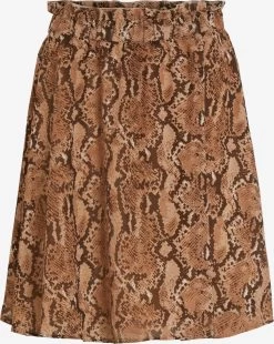 Vila Midi Rokken Rok Adella Dames Bruin / Cognac