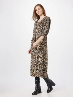 Vila Midi Jurken Jurk YANA Dames Beige / Camel 9 Vila Midi Jurken Jurk YANA Dames Beige / Camel -Vila b9be5fa599bc8a07bd5a5cc27cf911a4