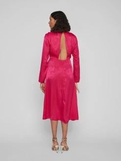 Vila Midi Jurken Jurk SCORPION Dames Fuchsia 12 Vila Midi Jurken Jurk SCORPION Dames Fuchsia -Vila b9f12991487d1116d1a3ea48be512592