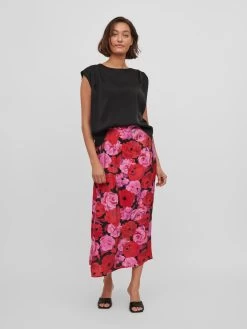 Vila Blouses Met Korte Mouw Blouse Elma Dames Zwart -Vila ba14a51eb66d3072906a4b542f89ef21