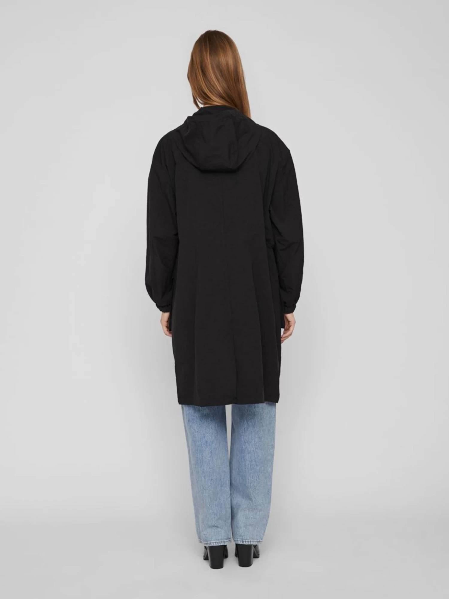 Vila Parkas Tussenparka Dames Zwart 6 Vila Parkas Tussenparka Dames Zwart - Afbeelding 4