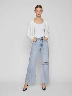 Vila Wide Leg Wide Leg Jeans Fiona Dames Lichtblauw -Vila bad5a785a0b211b05f72a6e02d3c6049
