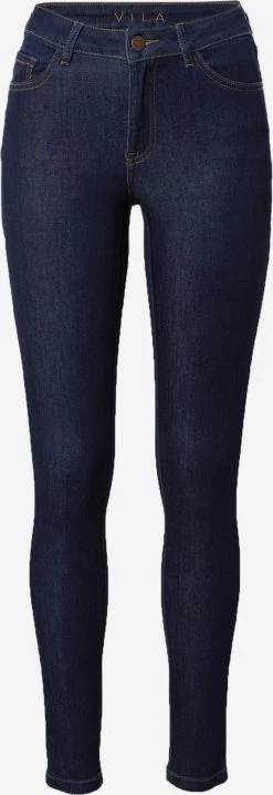 Vila Jeans Skinny Jeans Dames Donkerblauw