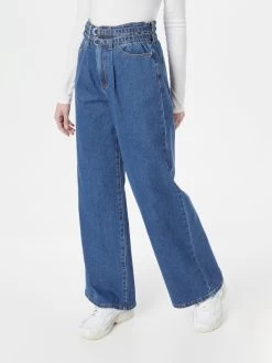 Jeans Wide Leg Bandplooi Jeans SPACE Dames Blauw -Vila bcecce69c0127af321e6bdee60cfa627