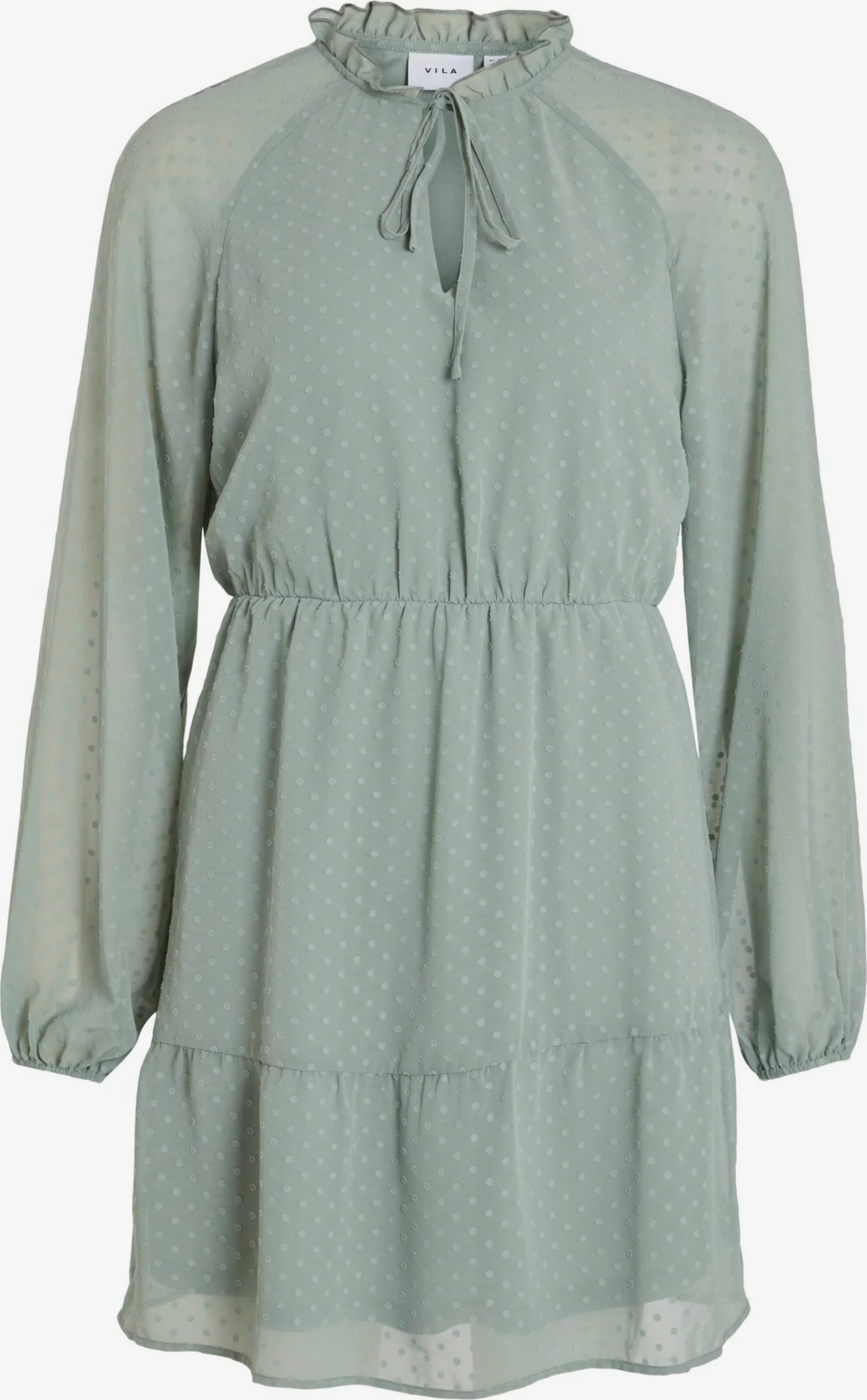 Vila Mini Jurken Jurk Dobby Dames Pastelgroen 3 Vila Mini Jurken Jurk Dobby Dames Pastelgroen