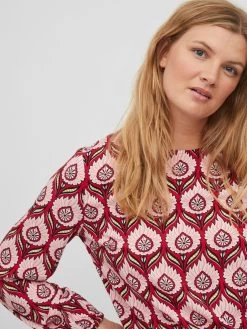 Vila Blouseshirts Blouse LISE Dames Vuurrood -Vila bd6538da422ecbc3cbd402b8d5792fa3