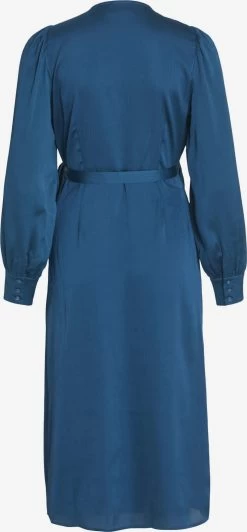 Vila Midi Jurken Jurk Omi Dames Blauw -Vila be696914bd57d74a480911340a2064b0