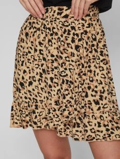 Vila Mini Rokken Rok PAYA Dames Beige -Vila be84d5c509a611c19e4e948efa246386