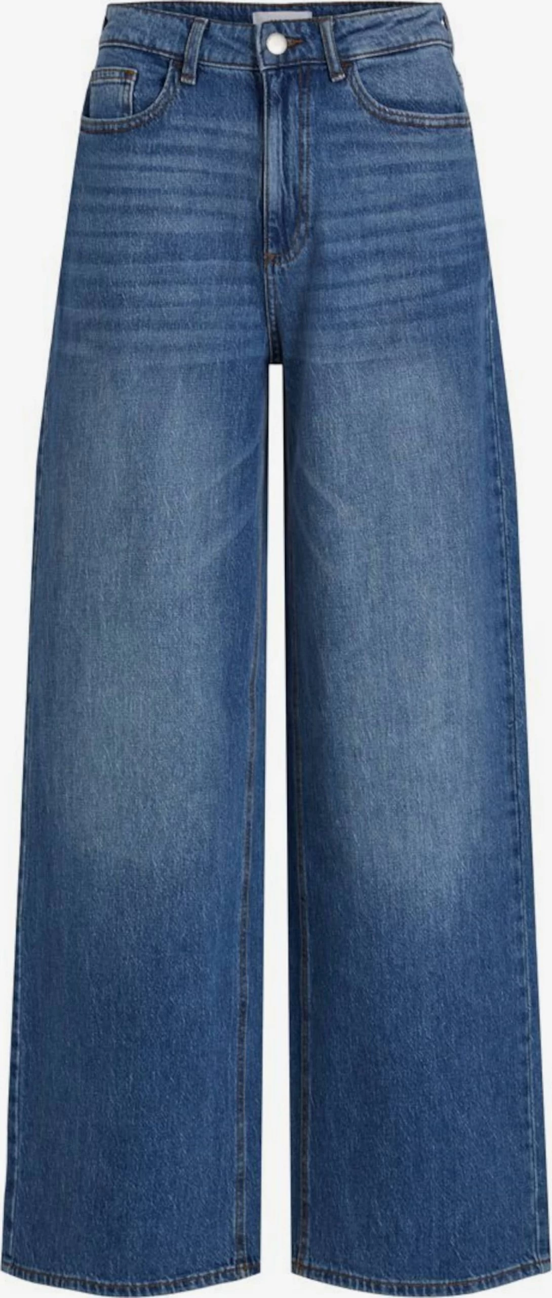 Vila Wide Leg Wide Leg Jeans Dames Blauw 3 Vila Wide Leg Wide Leg Jeans Dames Blauw