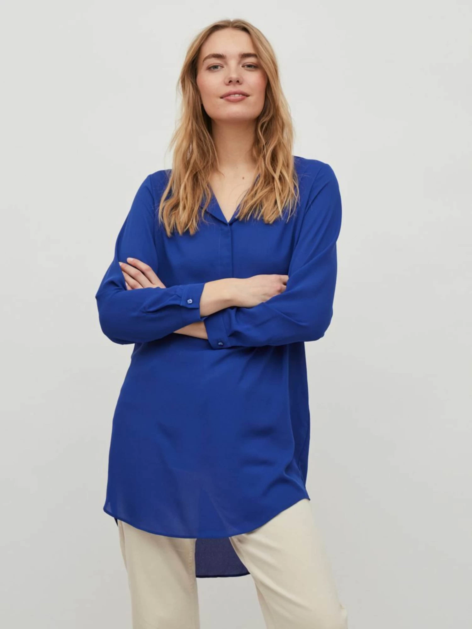 Vila Tunieken Tuniek Dames Blauw 5 Vila Tunieken Tuniek Dames Blauw - Afbeelding 3