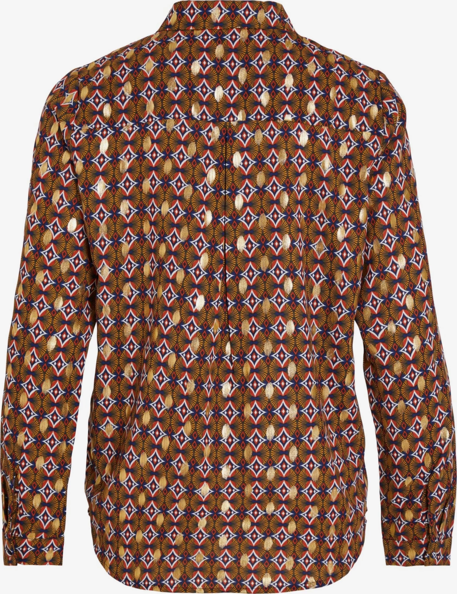 Vila Overhemden Blouse Zino Dames Bruin 4 Vila Overhemden Blouse Zino Dames Bruin - Afbeelding 2