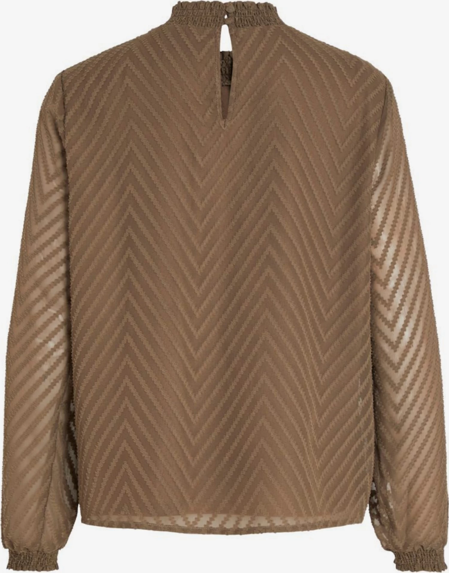 Vila Blouseshirts Blouse Dames Bruin 4 Vila Blouseshirts Blouse Dames Bruin - Afbeelding 2