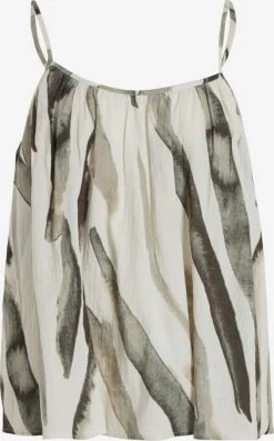 Vila Spaghetti Tops Top Dames Grijs