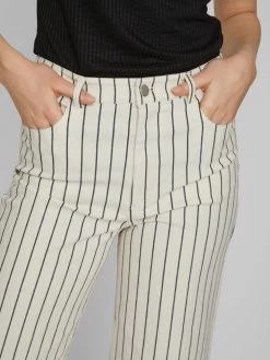 Vila Wide Leg Wide Leg Jeans Dames Beige -Vila c060e802c8baccb316aa80bbf4723205