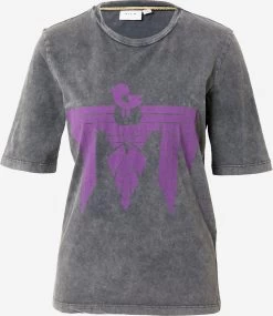 Vila T-shirts Shirt PELAN Dames Donkergrijs