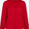 Vila Overhemden Blouse Dames Rood -Vila c19bfe80729d08373dde8343fd80eb71