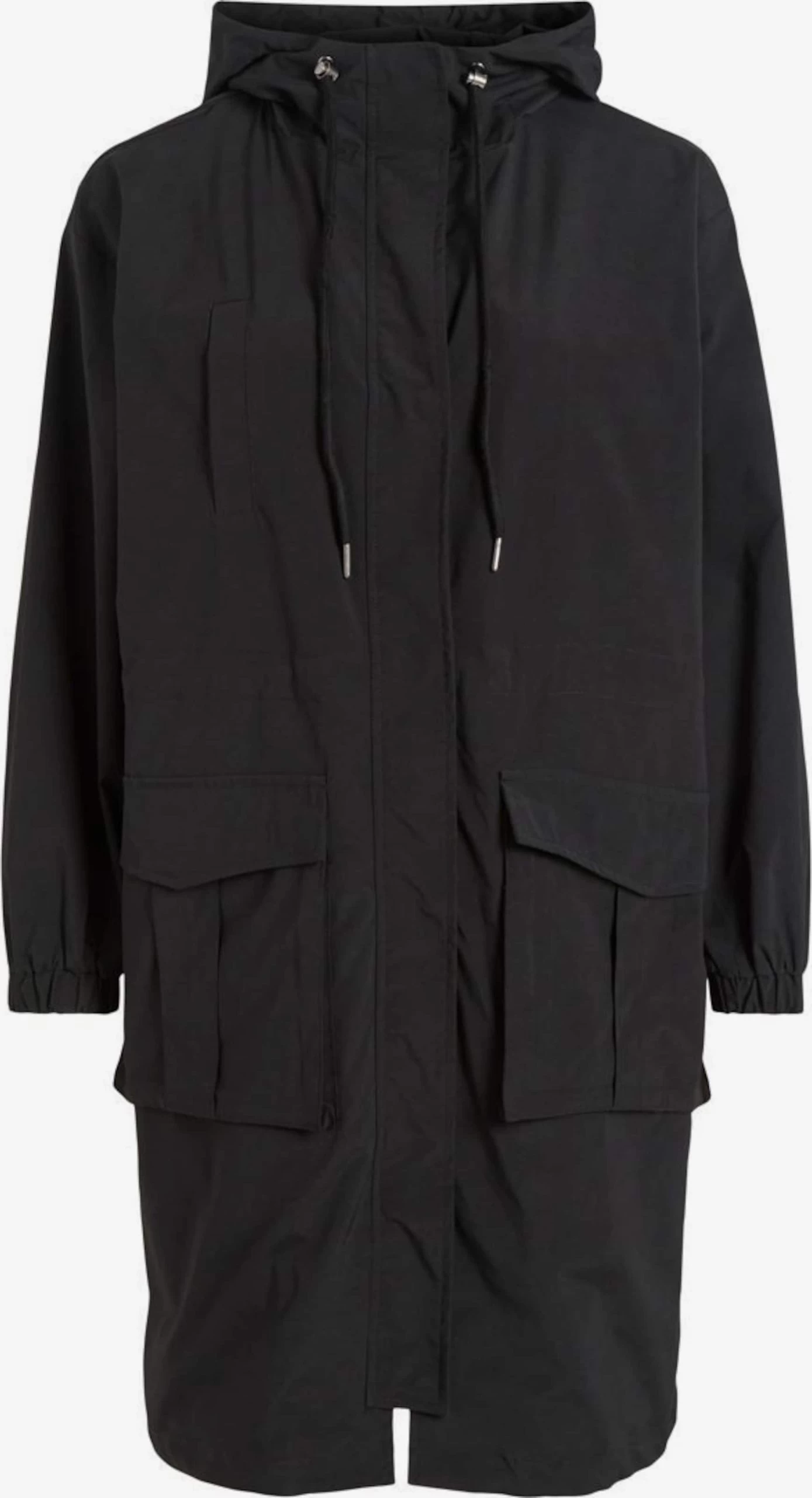 Vila Parkas Tussenparka Dames Zwart 3 Vila Parkas Tussenparka Dames Zwart