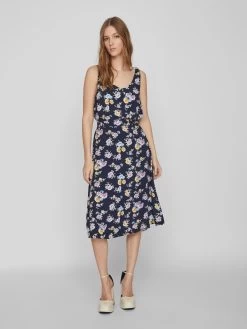 Vila Blouse Tops Blouse Lise Dames Navy -Vila c2027a08d9a420971067bbaec7a6ad5c