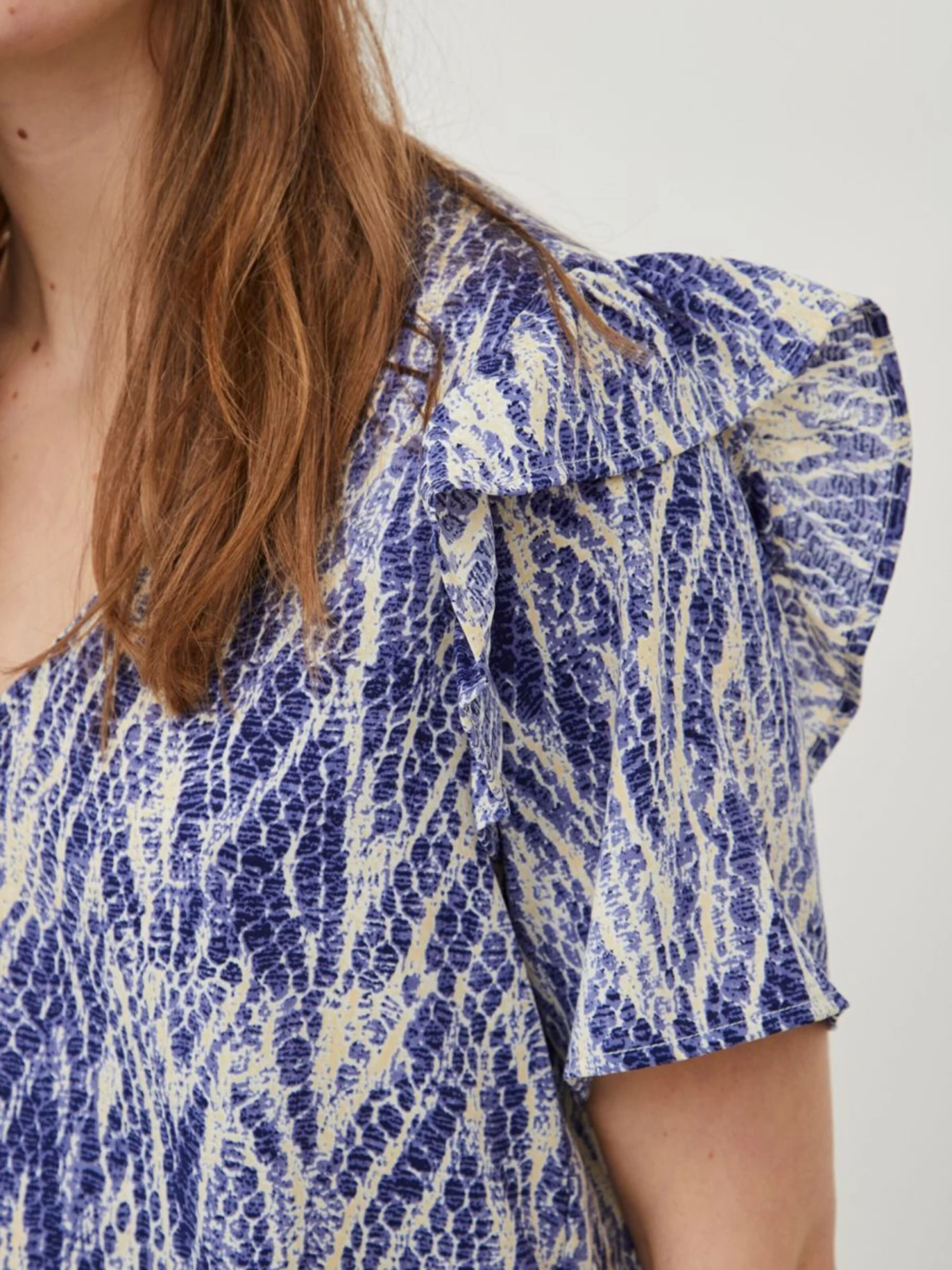 Vila T-shirts Shirt Dames Blauw / Donkerblauw 8 Vila T-shirts Shirt Dames Blauw / Donkerblauw - Afbeelding 6