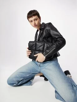 Vila Leren Jassen Tussenjas Feli Dames Zwart -Vila c3cfd755c96ce7fbde473145e6b77294