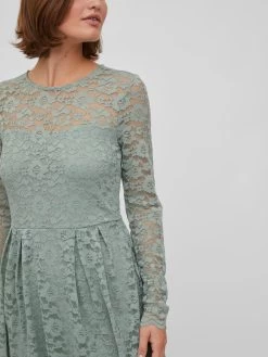 Vila Mini Jurken Jurk Kalila Dames Pastelgroen -Vila c3d9ca3b3b49b855535da008370f24f8