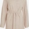 Vila Gebreide Jurken Gebreide Jurk Malina Dames Beige Gemêleerd -Vila c425387d1f31a0be41cd3dd56928bdae