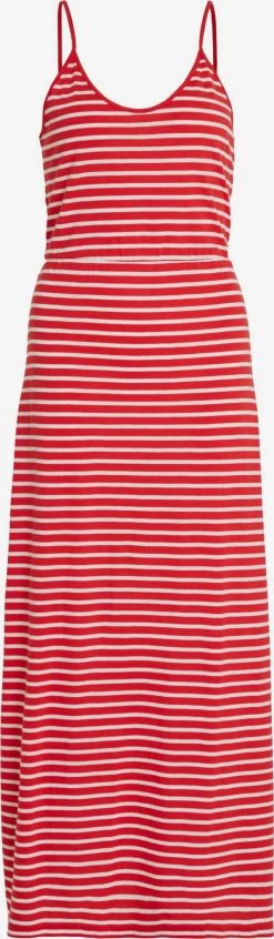 Vila Jerseyjurken Jurk DARLING Dames Vuurrood