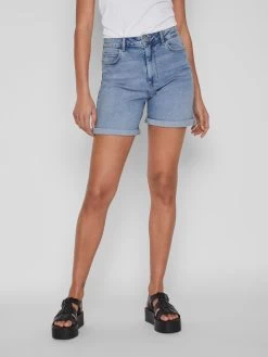 Vila Denim Shorts Regular Jeans Jo Dames Blauw -Vila c4d3ad32034a393e090ca5c0085f53e7