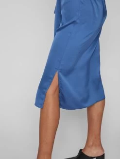 Vila Midi Jurken Jurk Dames Donkerblauw -Vila c5e112b799dc50bbca891b791c1f7b34