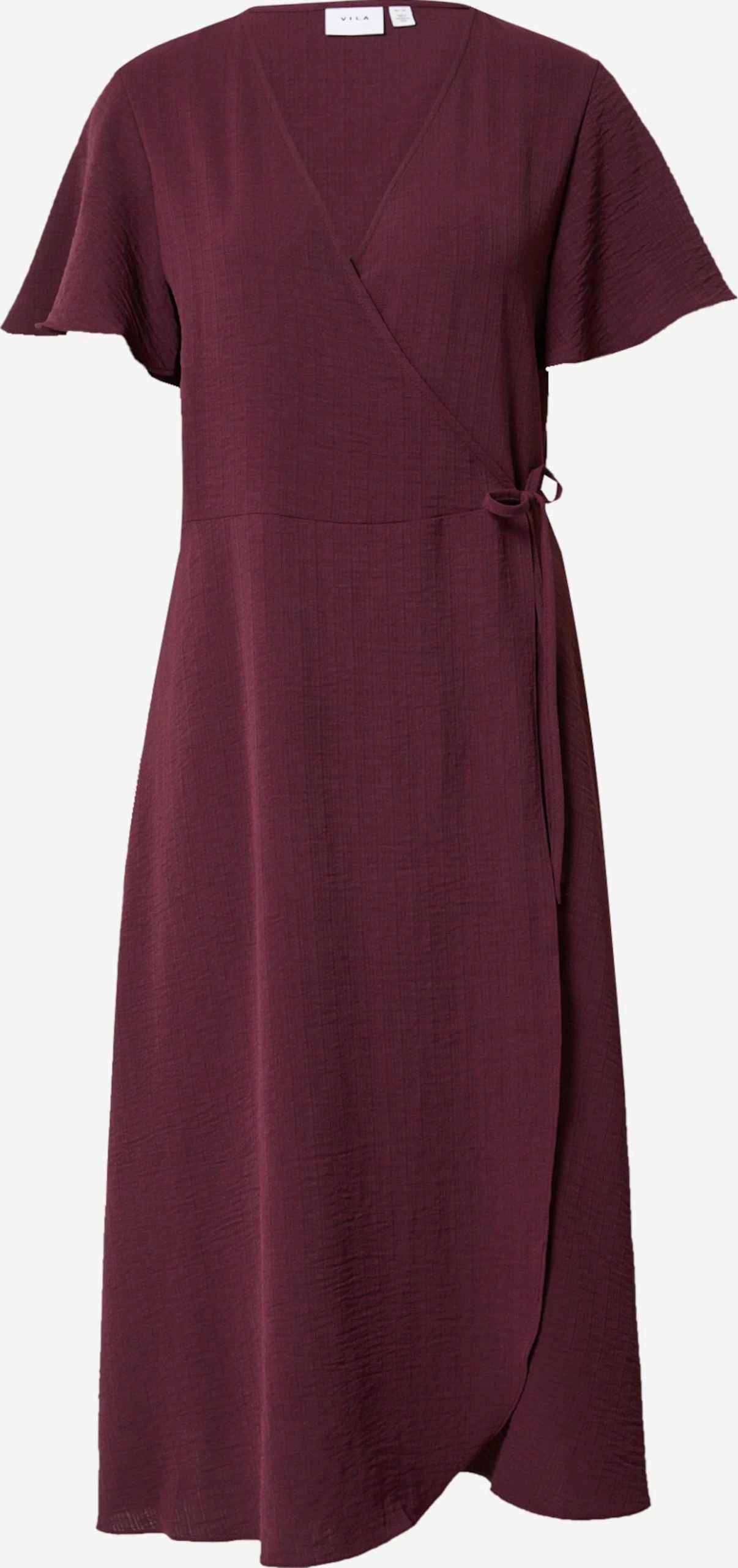Vila Midi Jurken Jurk Lovie Dames Bordeaux 3 Vila Midi Jurken Jurk Lovie Dames Bordeaux