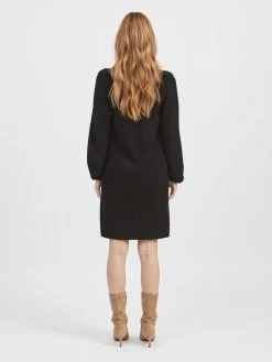 Vila Gebreide Jurken Gebreide Jurk Viril Dames Zwart -Vila c64fcfa9b71ffbe712d2be0e447a97ea