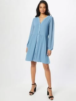 Vila Blousejurken Blousejurk AMIONE Dames Lichtblauw -Vila c6848730a065ac0a460d92f05e4e7fb3