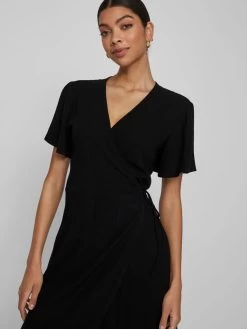 Vila Mini Jurken Jurk Dames Zwart -Vila c6fa94320c9c2c84f4311c9dd02f8ba1