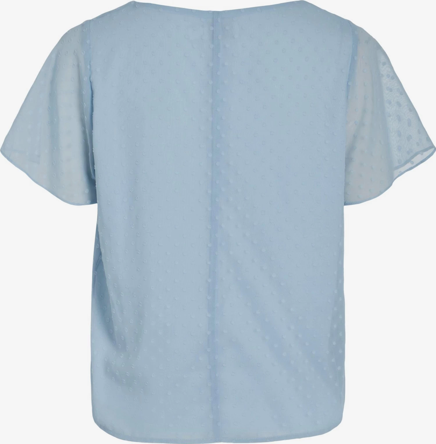 Vila Blouses Met Korte Mouw Blouse Dobby Dames Lichtblauw 4 Vila Blouses Met Korte Mouw Blouse Dobby Dames Lichtblauw - Afbeelding 2