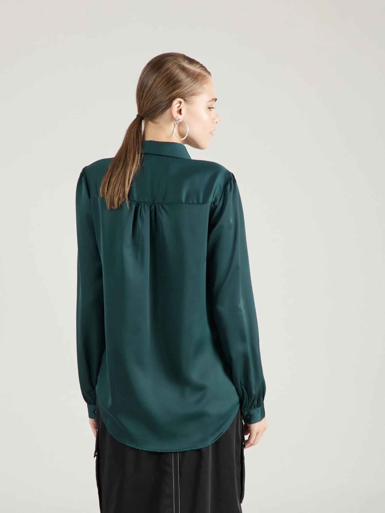 Vila Overhemden Blouse Dames Smaragd 5 Vila Overhemden Blouse Dames Smaragd - Afbeelding 3
