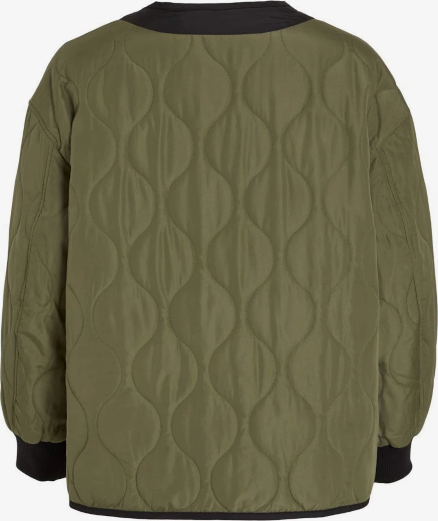 Vila Tussenjassen Tussenjas Dames Kaki 4 Vila Tussenjassen Tussenjas Dames Kaki - Afbeelding 2