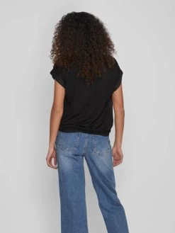Vila T-shirts Shirt Viellette Dames Zwart -Vila c914cd0983543c97de95bf45e23a7676