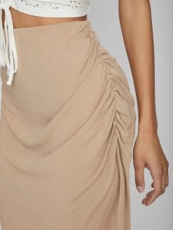 Vila Midi Rokken Rok Dames Sand 13 Vila Midi Rokken Rok Dames Sand -Vila ca29bb3b4ae4514be40cc2624a2b1cf6