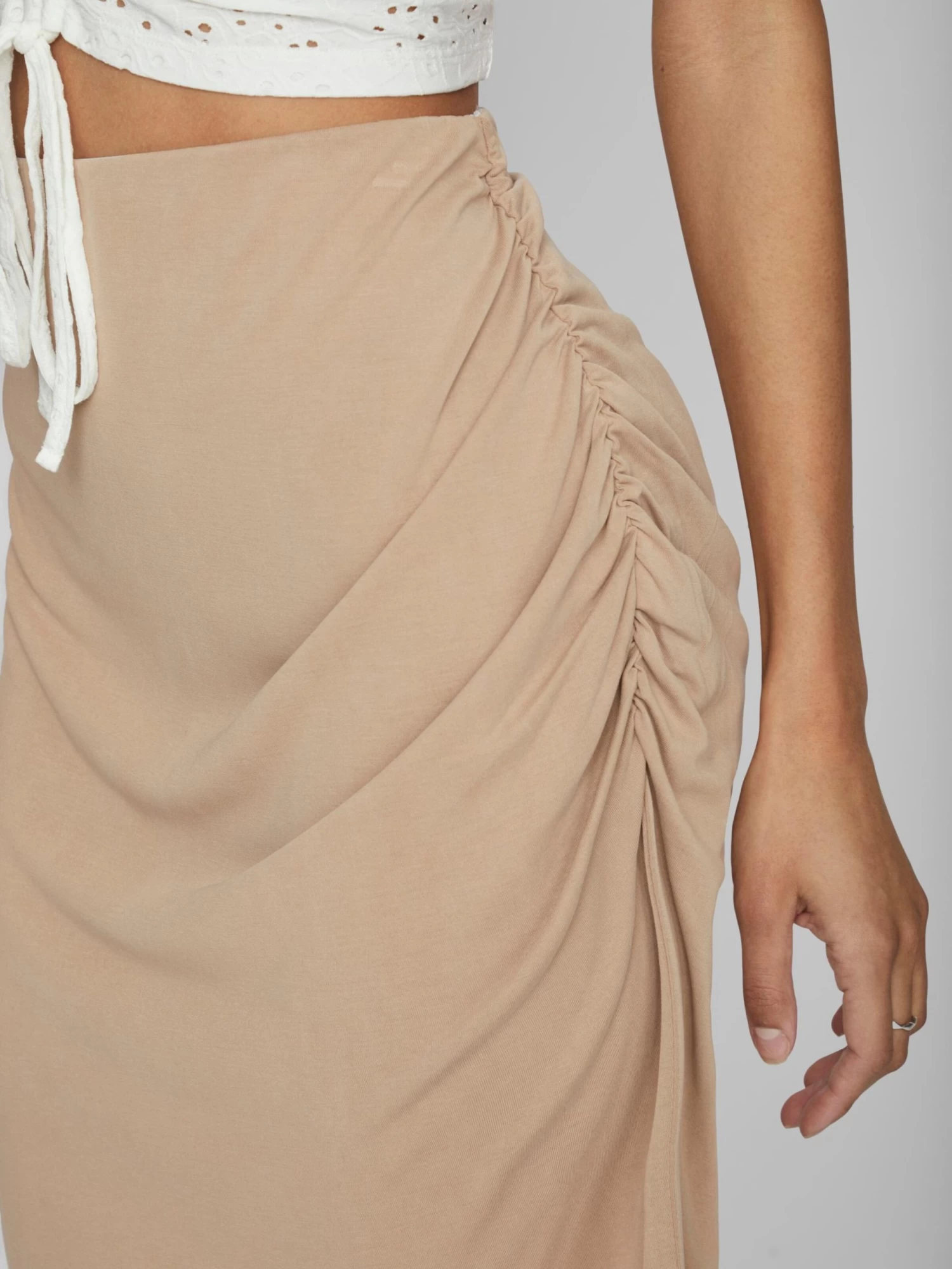 Vila Midi Rokken Rok Dames Sand 8 Vila Midi Rokken Rok Dames Sand - Afbeelding 6