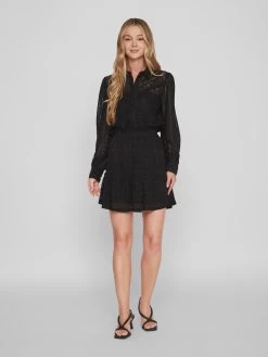 Vila Mini Rokken Rok Chikka Dames Zwart -Vila ca2bf1d5ce008cead12829d9c6ad7184