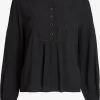Vila Kanten Blouses Blouse Theo Dames Zwart -Vila ca7f181ac4af22743dc11f7974bc6499