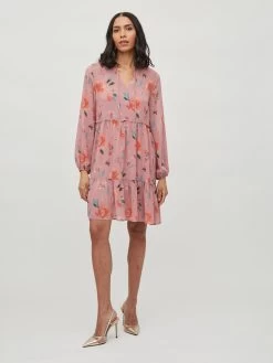 Vila Blousejurken Blousejurk Dames Rosa -Vila caa85c5409a2bada9a5cdb776d3968f3