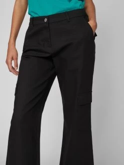 Vila Jeans Wide Leg Cargojeans Dames Zwart -Vila cab692ecacfe06cb27595544de1dba20
