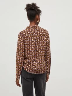 Vila Overhemden Blouse Zino Dames Bruin 12 Vila Overhemden Blouse Zino Dames Bruin -Vila cb64fa616e2f4d3defe9ee701a8cda22