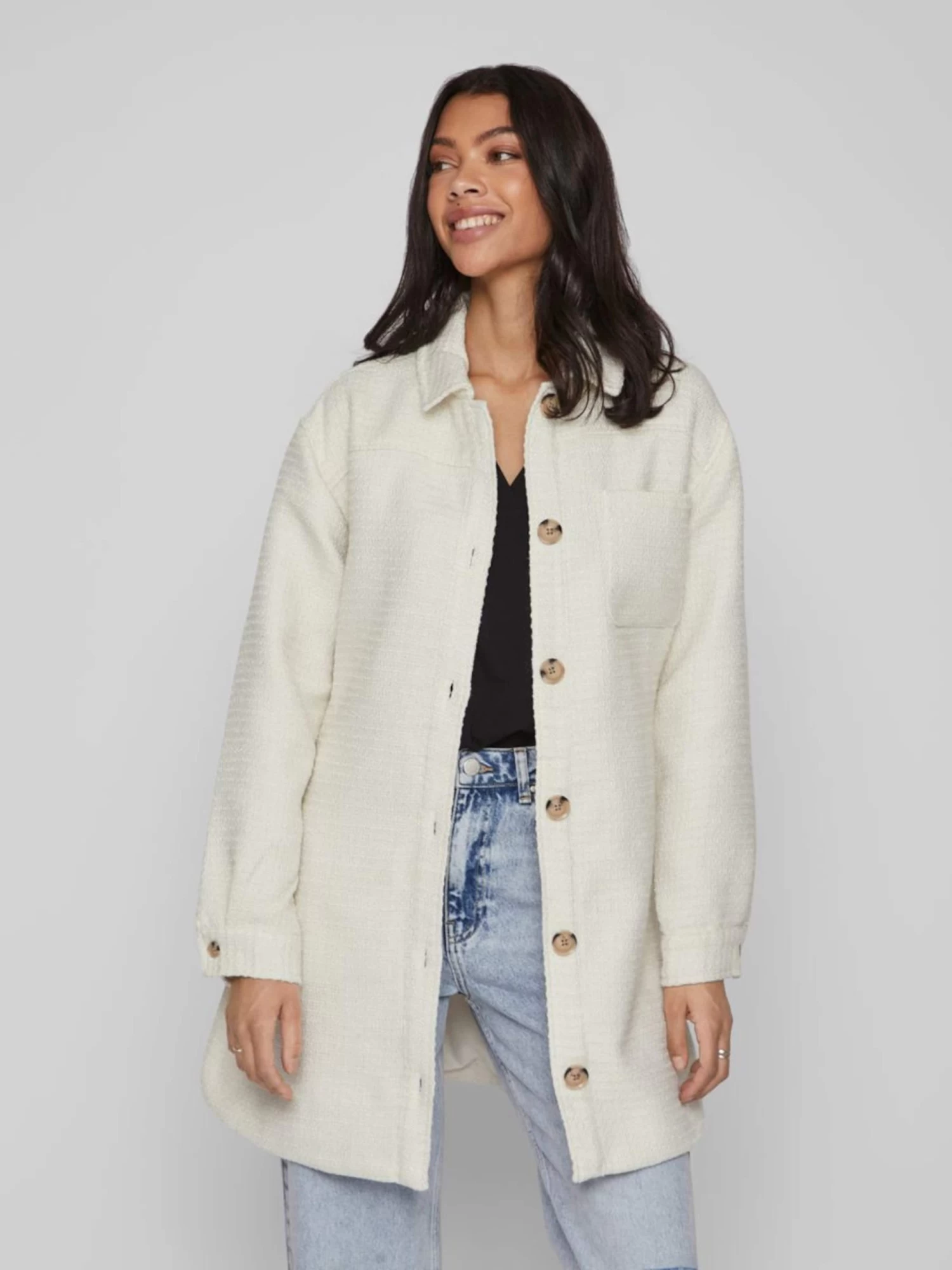 Vila Tussenjassen Tussenjas Sappa Dames Lichtgrijs 5 Vila Tussenjassen Tussenjas Sappa Dames Lichtgrijs - Afbeelding 3