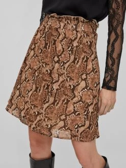 Vila Midi Rokken Rok Adella Dames Bruin / Cognac 12 Vila Midi Rokken Rok Adella Dames Bruin / Cognac -Vila cbe12dda114400530e6912129702fc9c