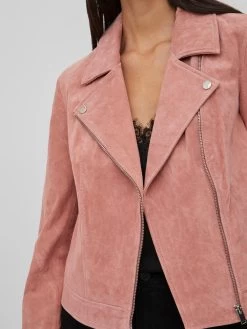 Vila Leren Jassen Tussenjas SUKKI Dames Oudroze -Vila ccb1c154c41fda687d2bfe8a3a4ae03d