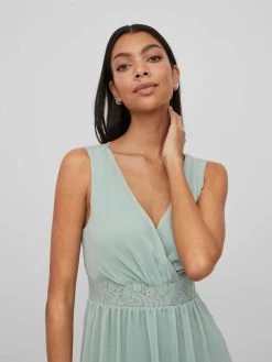 Vila Avondjurken Avondjurk Dames Mintgroen -Vila ccf97585b6ef00bfd0469db3dcd3619b