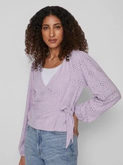 Vila Blouseshirts Blouse Kawa Dames Lichtlila -Vila cd3f01cbef1167d9a0861bbc05d3c01d